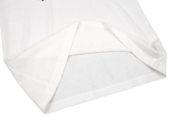 ワイズY's フロッキースパイダーロゴプリントTシャツ 白2 K-77046_008