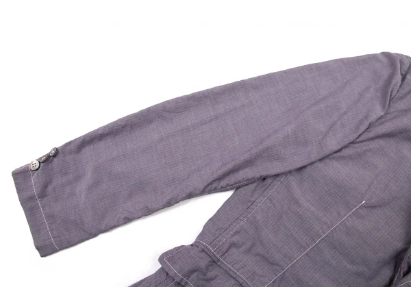 コムデギャルソン オムCOMME des GARCONS HOMME 製品染めストライプステッチ２Bジャケット 紺ピンクXS K-77075_007