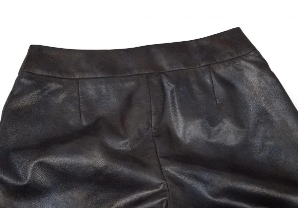 イッセイミヤケISSEY MIYAKE まだらメタリック裾ジップパンツ シルバー1 K-77094_010