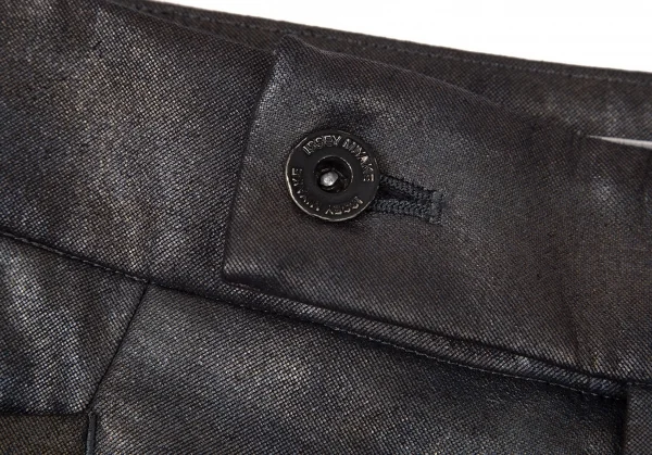 イッセイミヤケISSEY MIYAKE まだらメタリック裾ジップパンツ シルバー1 K-77094_003