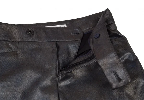 イッセイミヤケISSEY MIYAKE まだらメタリック裾ジップパンツ シルバー1 K-77094_004