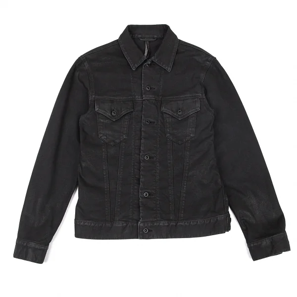 ブラックバレットバイニールバレット BLACKBARRETT by Neil Barrett コーティングコットンジャケット 黒2 K-77120_001