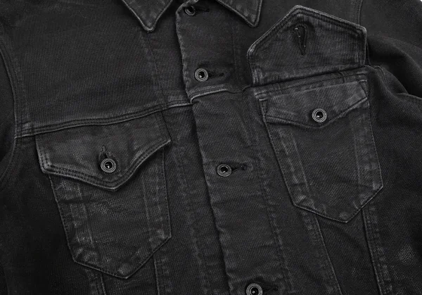 ブラックバレットバイニールバレット BLACKBARRETT by Neil Barrett コーティングコットンジャケット 黒2 K-77120_005