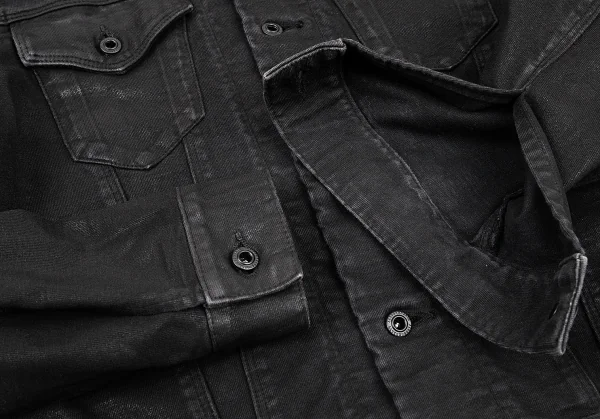 ブラックバレットバイニールバレット BLACKBARRETT by Neil Barrett コーティングコットンジャケット 黒2 K-77120_007