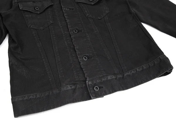 ブラックバレットバイニールバレット BLACKBARRETT by Neil Barrett コーティングコットンジャケット 黒2 K-77120_008