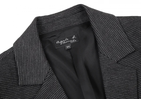 agnes b. homme Houndstooth Stretched Jacket K-77126_003