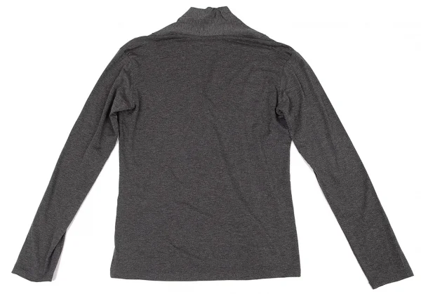 イッセイミヤケ フェットISSEY MIYAKE FETE テンセル天竺カーディガン チャコール2 K-77146_010