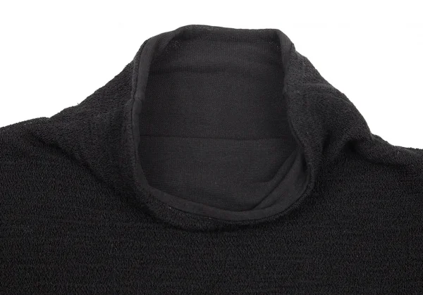 ヨーガンレールJURGEN LEHL ニットハイネックTシャツ 黒M K-77268_004