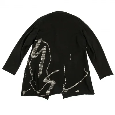 ヨウジヤマモト プールオムYohji Yamamoto POUR HOMME コットンニットロングカーディガン