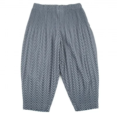 オムプリッセ イッセイ ミヤケHOMME PLISSE ISSEY MIYAKE ジグザグプリントプリーツパンツ