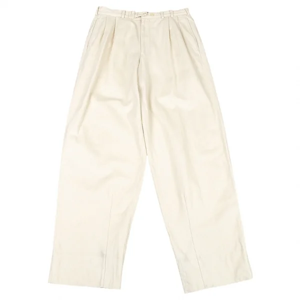 パパスPapas 裏起毛コットンパンツ クリームM K-77388_001