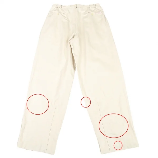パパスPapas 裏起毛コットンパンツ クリームM K-77388_010