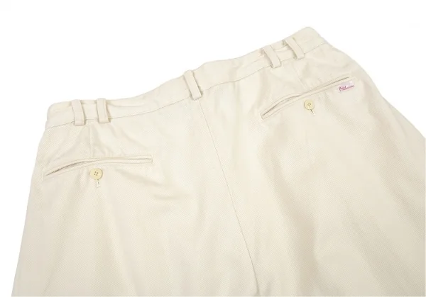 パパスPapas 裏起毛コットンパンツ クリームM K-77388_015