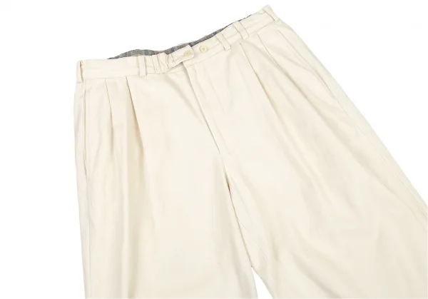 パパスPapas 裏起毛コットンパンツ クリームM K-77388_002