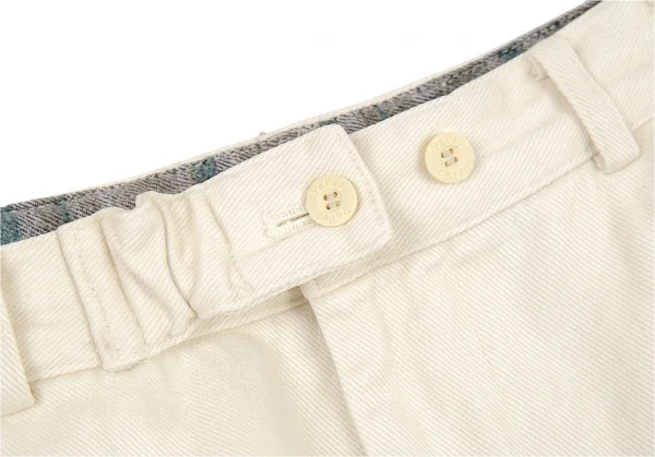 パパスPapas 裏起毛コットンパンツ クリームM K-77388_004