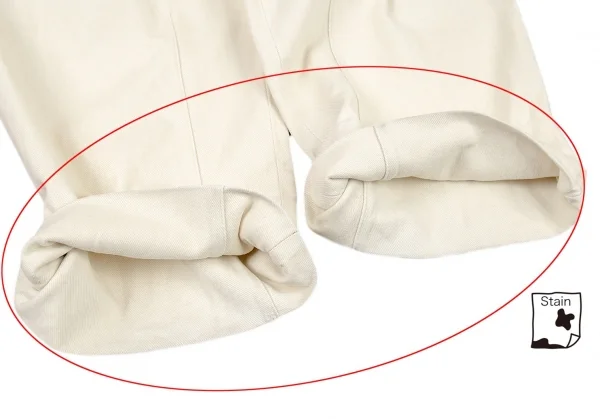 パパスPapas 裏起毛コットンパンツ クリームM K-77388_009