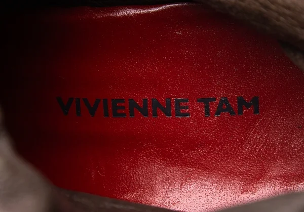 ヴィヴィアンタムVIVIENNETAM サイドジップロングブーツ 茶4(23.5位) K-77435_013