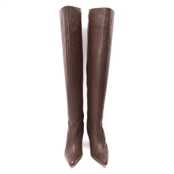 ヴィヴィアンタムVIVIENNETAM サイドジップロングブーツ 茶4(23.5位) K-77435_002