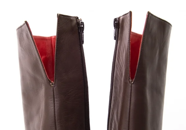 ヴィヴィアンタムVIVIENNETAM サイドジップロングブーツ 茶4(23.5位) K-77435_005