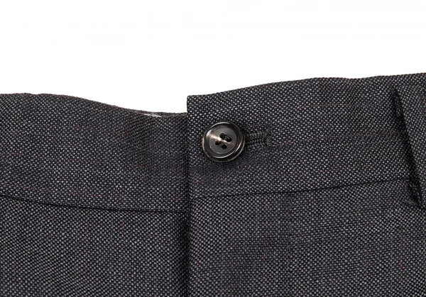 コムデギャルソンオムドゥCOMME des GARCONS HOMME DEUX ウールツータックテーパードパンツ グレーL K-77494_003