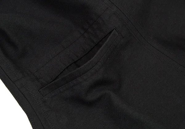 イッセイミヤケ ハートISSEY MIYAKE HaaT サテンラペルコットンレーヨンジャケット 黒2 K-77520_010