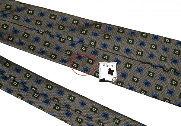 コムデギャルソン オムCOMME des GARCONS HOMME 小紋花形シルクネクタイ グレー他 K-77532_006