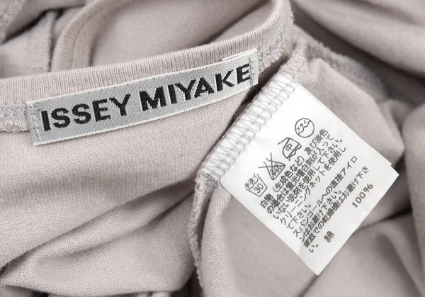 イッセイミヤケISSEY MIYAKE スパンコールTシャツ グレージュ3 K-77548_011