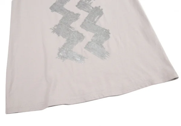 イッセイミヤケISSEY MIYAKE スパンコールTシャツ グレージュ3 K-77548_007