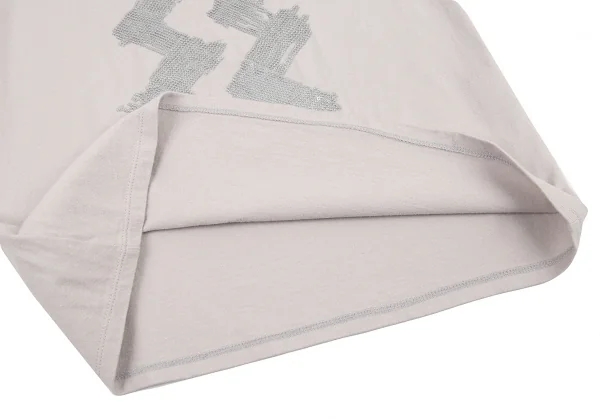 イッセイミヤケISSEY MIYAKE スパンコールTシャツ グレージュ3 K-77548_008
