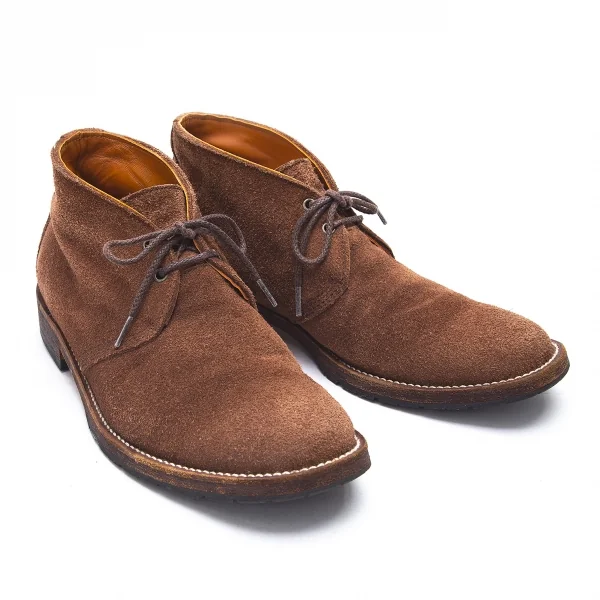 ジュンヤワタナベマン コムデギャルソンJUNYA WATANABE MAN COMME des GARCONS スウェードチャッカーブーツ 茶M（27.5位） K-77601_001