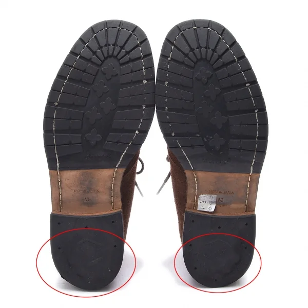 ジュンヤワタナベマン コムデギャルソンJUNYA WATANABE MAN COMME des GARCONS スウェードチャッカーブーツ 茶M（27.5位） K-77601_006