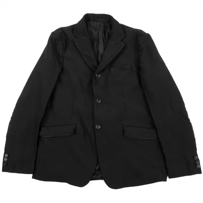 コムデギャルソン オムCOMME des GARCONS HOMME 製品染めエステル3Bテーラードジャケット 黒