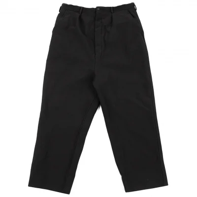 コムデギャルソン オムCOMME des GARCONS HOMME 製品染めエステルサルエルパンツ 黒