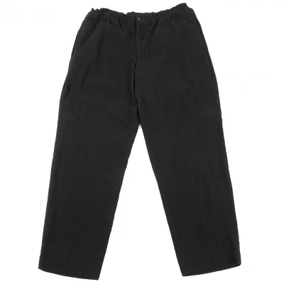 コムデギャルソン オムドゥCOMME des GARCONS HOMME DEUX 染め起毛ウールウエストゴムパンツ 黒