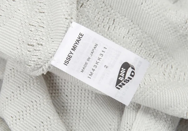 イッセイミヤケISSEY MIYAKE A.POC INSIDE カットデザインメッシュドルマンカットソー ライトグレー2 K-77668_015