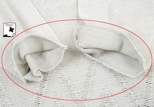 イッセイミヤケISSEY MIYAKE A.POC INSIDE カットデザインメッシュドルマンカットソー ライトグレー2 K-77668_007