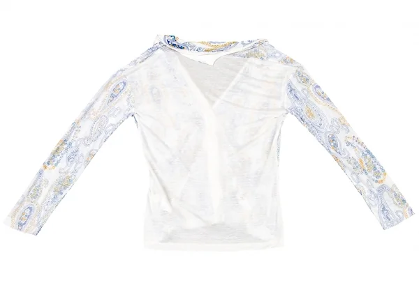 Y's Tencel Paisley Printed Cardigan K-77719_012