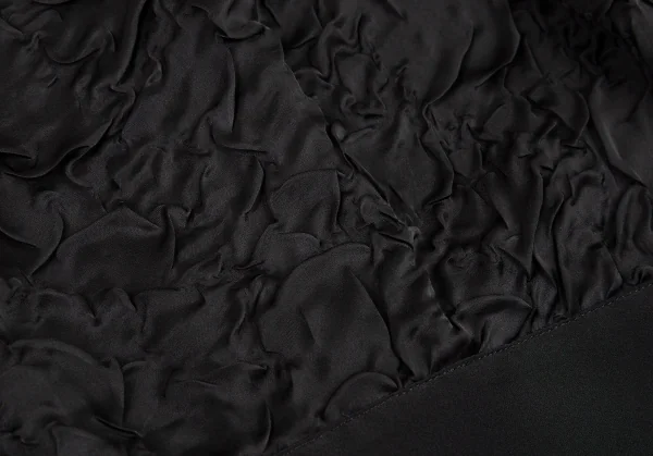 リミフゥLIMI feu シュリンク切替ドルマンレイヤードワンピース 黒S K-77747_010