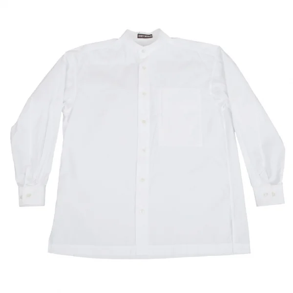 イッセイミヤケ メンISSEY MIYAKE MEN 胸横ポケットスタンドカラー 