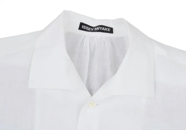 ISSEY MIYAKE MEN 半袖リネンシャツ イッセイミヤケ メンISSEY MIYAKE MEN リネン半袖シャツ 白L位 (K-77794)