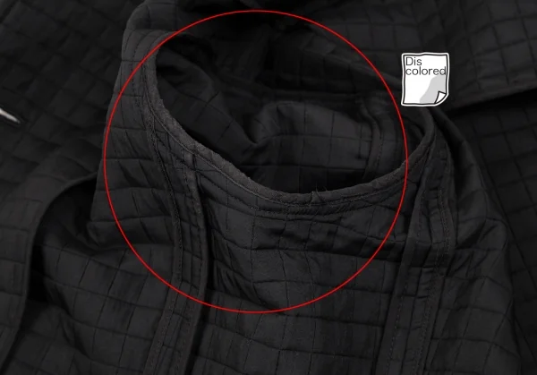 プリーツプリーズPLEATS PLEASE ブロックハーフコート 黒5 K-77799_013