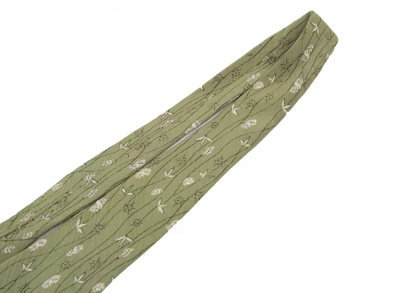 アルマーニコレツィオーニARMANI COLLEZIONI プリントシルクネクタイ カーキ K-77878_003