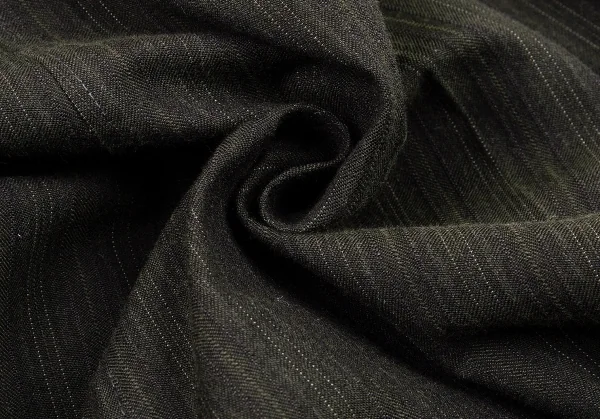 エトロETRO ウールコットンストライプパンツ チャコールカーキ48 K-77880_010