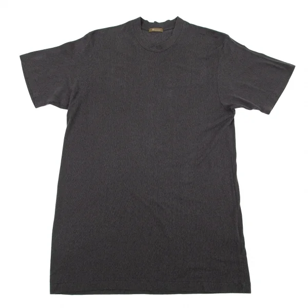 ワイズフォーメンY's for men コットンレーヨンリブ地Tシャツ チャコールM位 K-78009_001