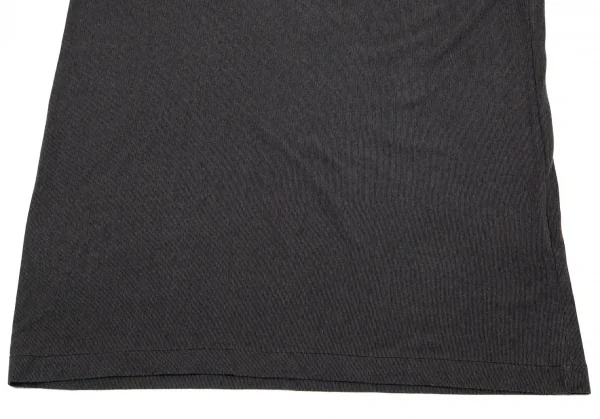 ワイズフォーメンY's for men コットンレーヨンリブ地Tシャツ チャコールM位 K-78009_004
