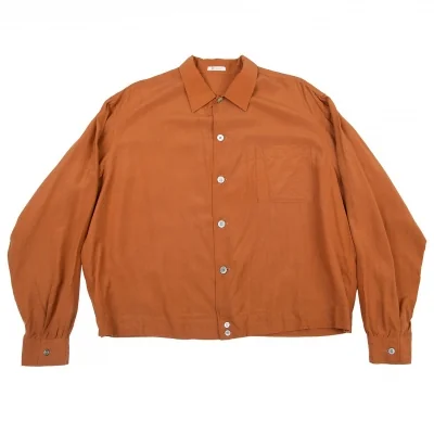 ワイズフォーメンY's for men レーヨンサイドボタンショート丈シャツ