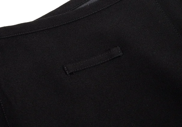 ジャンポールゴルチエ クラシックJean Paul GAULTIER CLASSIQUE ジョーゼットジップデザインスカート 黒42 K-78056_011