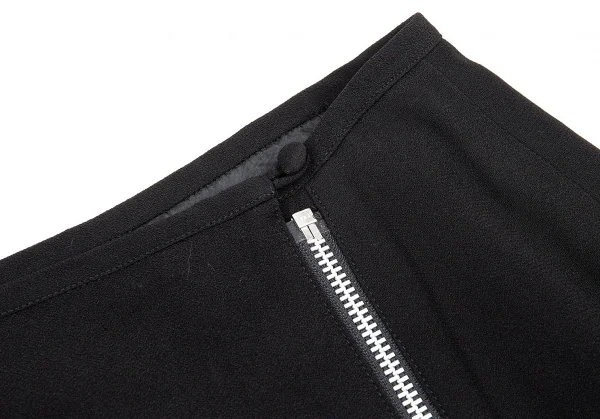 ジャンポールゴルチエ クラシックJean Paul GAULTIER CLASSIQUE ジョーゼットジップデザインスカート 黒42 K-78056_005