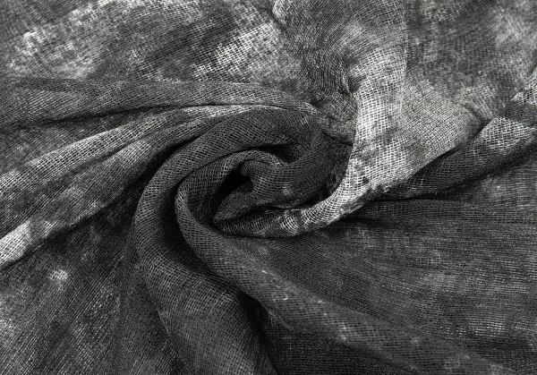 ジャンポールゴルチエ ファムJean Paul GAULTIER FEMME まだらプリントフロントギャザーメッシュシャツ グレー白40 K-78057_013