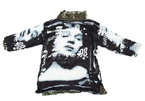 Jean-Paul GAULTIER FEMME Back Print Velor Pullover K-78059_002